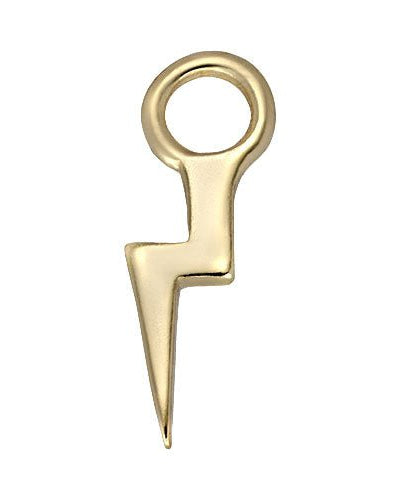 Charm Gold Bolt Premium Charm Gigi & Maple Gold Bolt Charm – Lightning Bolt Pendant in 18ct Gold