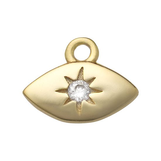 Charm Gold Evil Eye Premium Charm Gigi & Maple Gold Evil Eye Charm – Symbolic Pendant in 18ct Gold