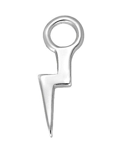 Charm Silver Bolt Premium Charm Gigi & Maple Silver Bolt Charm – Lightning Bolt Pendant in Sterling Silver