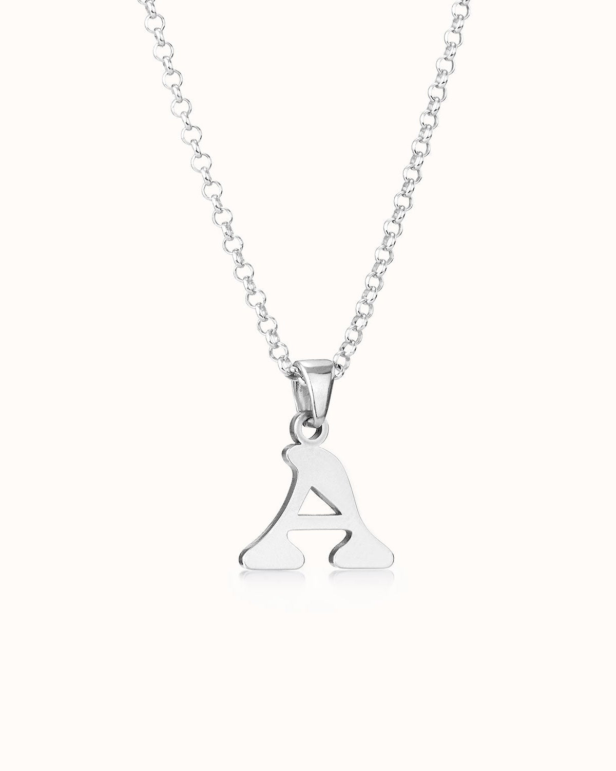 925 Silver / Style 1 / 16–18" with 2" extender Necklace Custom Initial Necklace by G&M Gigi & Maple Custom Initial Necklace in Gold, Silver or Vermeil – Custom Letter Pendant by Gigi & Maple