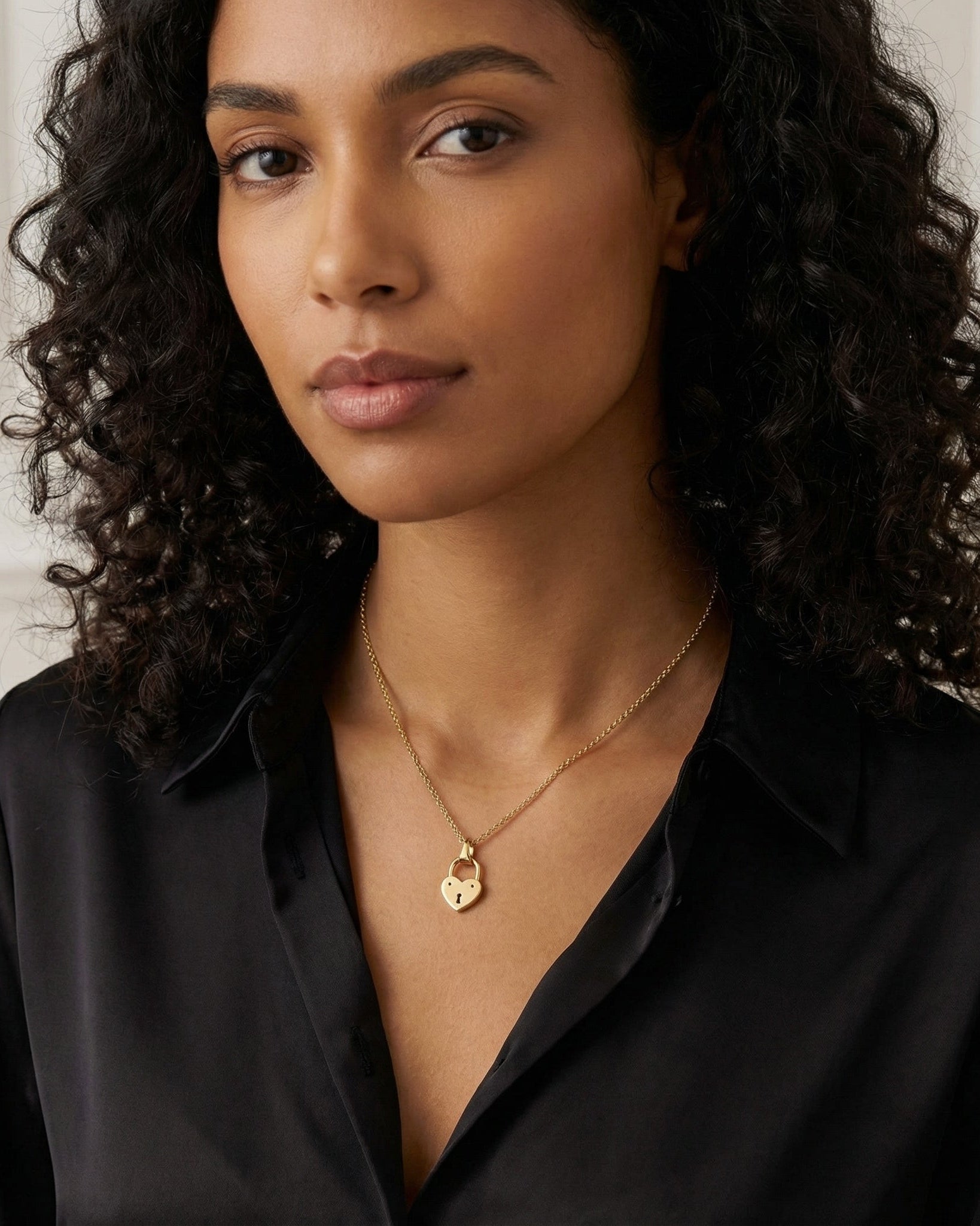 Gigi & Maple Necklace 18ct Gold / Style 1 / 16–18" with 2" extender Heart Lock Pendant Necklace by G&M