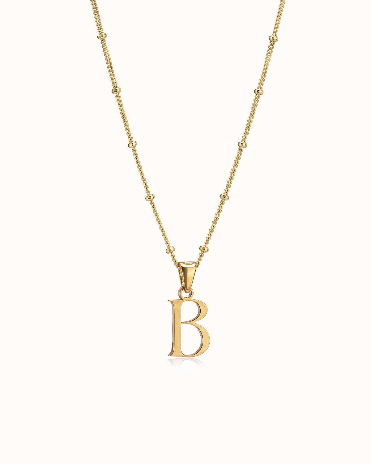 Necklace Initial Necklace by G&M Gigi & Maple Personalised Initial Necklace – Vermeil, Silver or Gold – Gigi & Maple Jewellery
