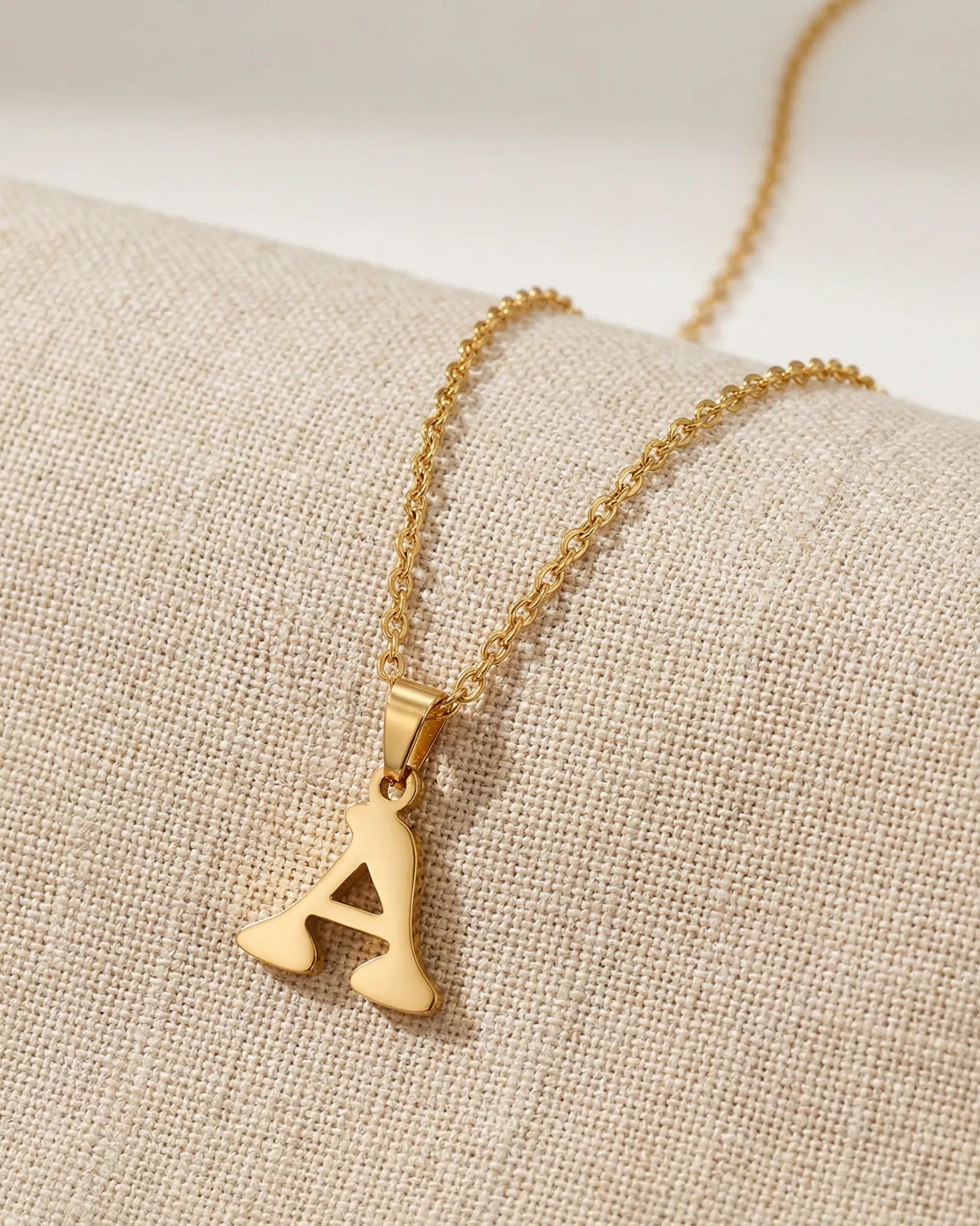 Necklace Custom Initial Necklace by G&M Gigi & Maple Custom Initial Necklace in Gold, Silver or Vermeil – Custom Letter Pendant by Gigi & Maple