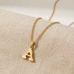 Custom Initial Necklace in Gold, Silver or Vermeil – Custom Letter Pendant by Gigi & Maple