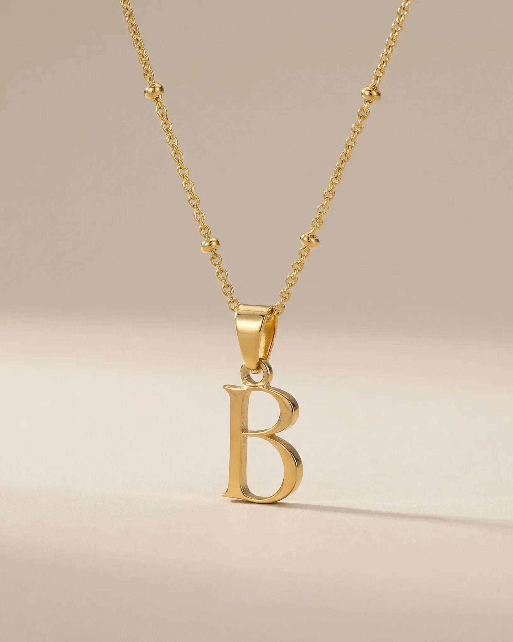 Necklace Initial Necklace by G&M Gigi & Maple Personalised Initial Necklace – Vermeil, Silver or Gold – Gigi & Maple Jewellery
