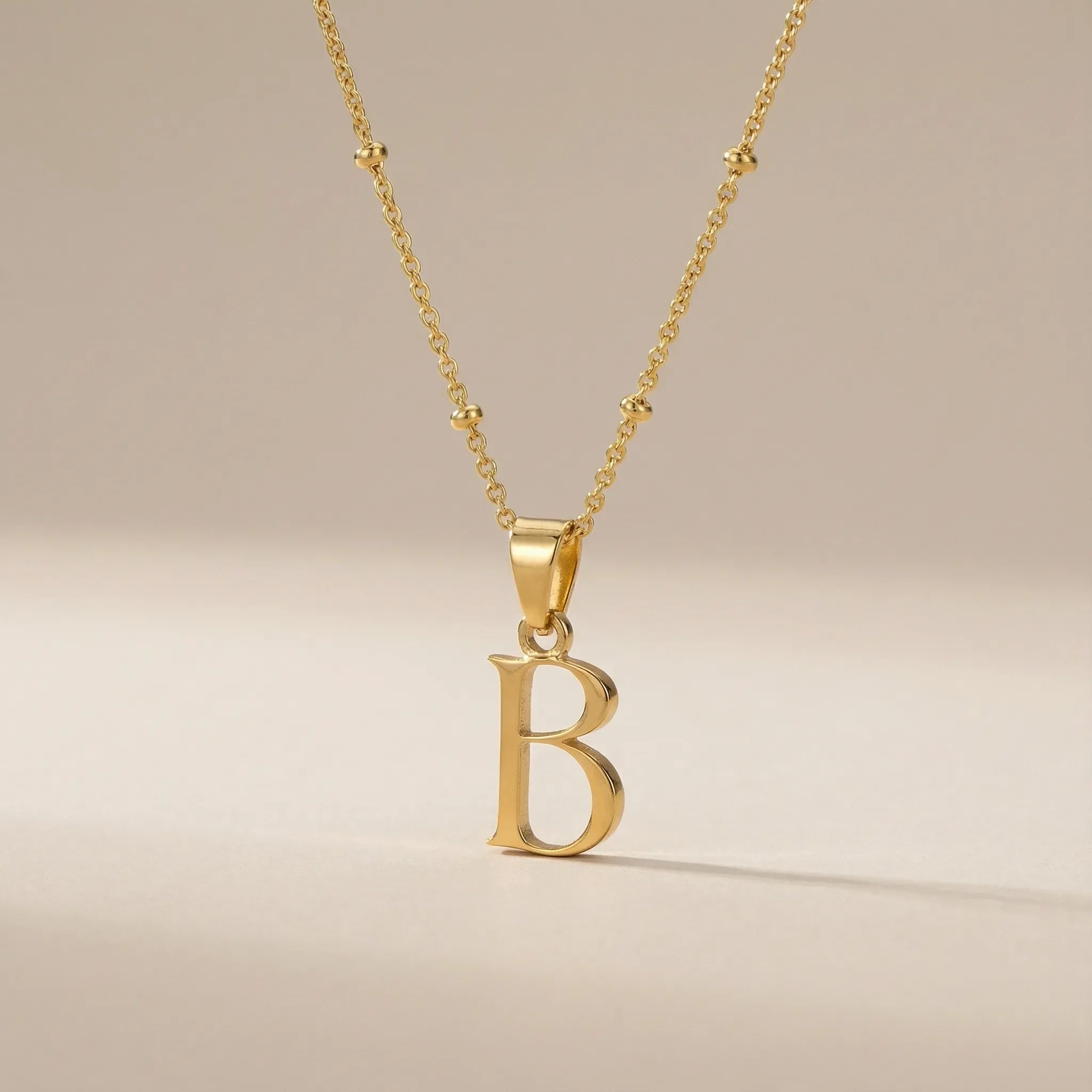 Necklace Initial Necklace by G&M Gigi & Maple Personalised Initial Necklace – Vermeil, Silver or Gold – Gigi & Maple Jewellery