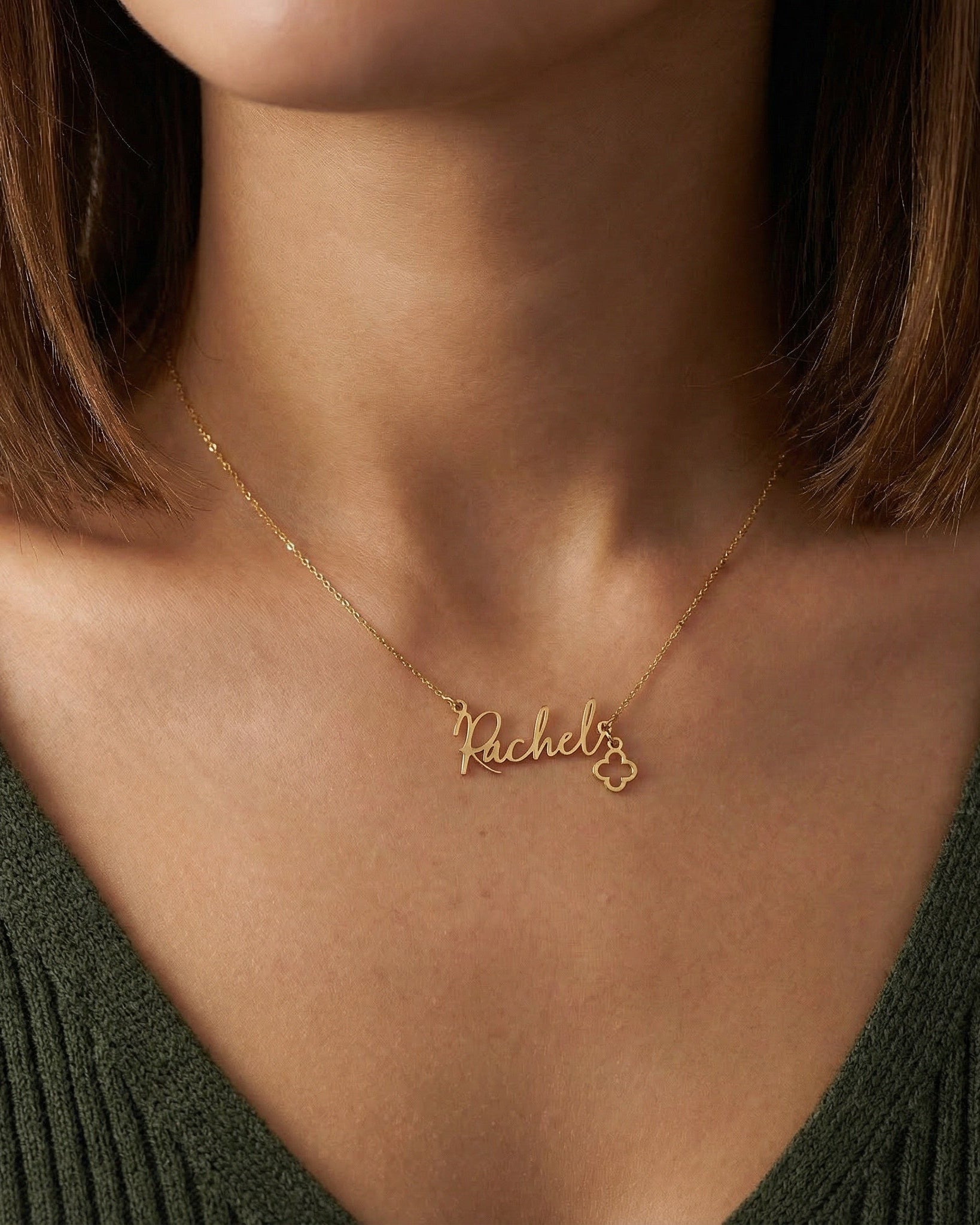Necklace Multi Name Necklace by G&M Gigi & Maple Personalised Multi-Name Necklace – 1 to 5 Custom Names in Gold, Silver or Vermeil by Gigi & Maple