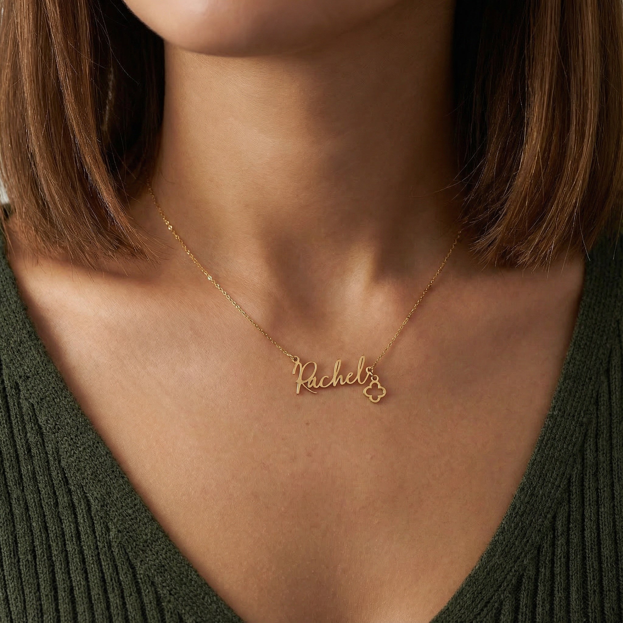 Necklace Multi Name Necklace by G&M Gigi & Maple Personalised Multi-Name Necklace – 1 to 5 Custom Names in Gold, Silver or Vermeil by Gigi & Maple