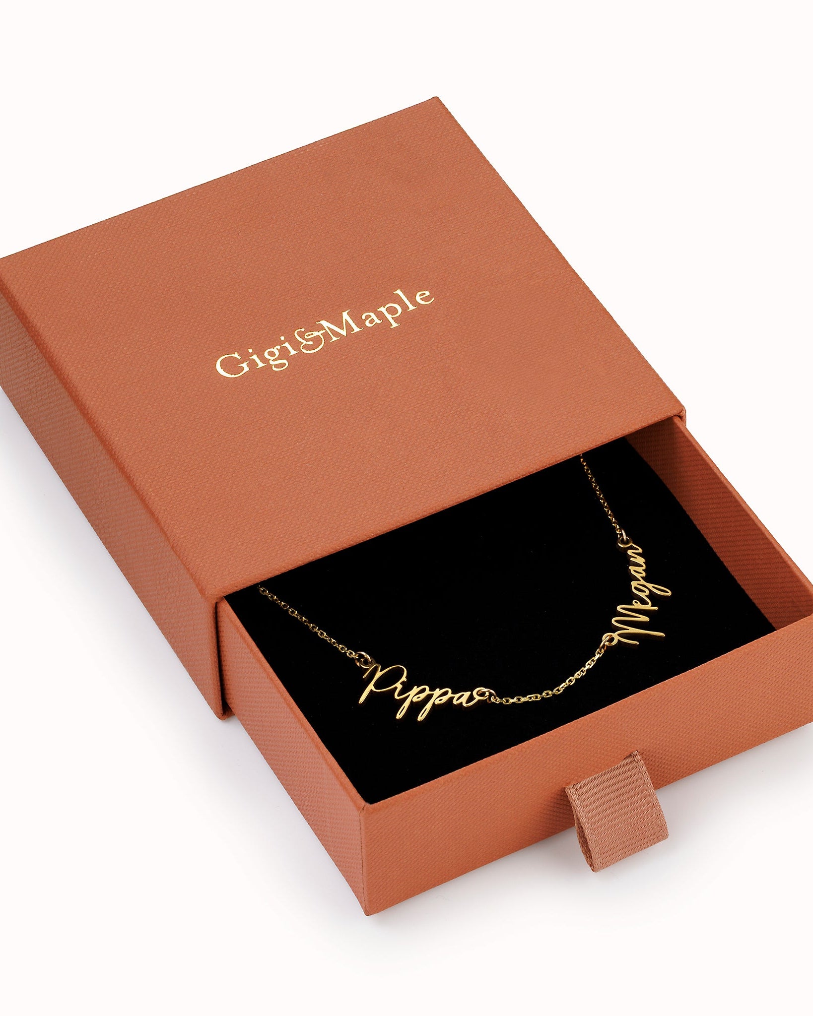 Necklace Multi Name Necklace by G&M Gigi & Maple Personalised Multi-Name Necklace – 1 to 5 Custom Names in Gold, Silver or Vermeil by Gigi & Maple