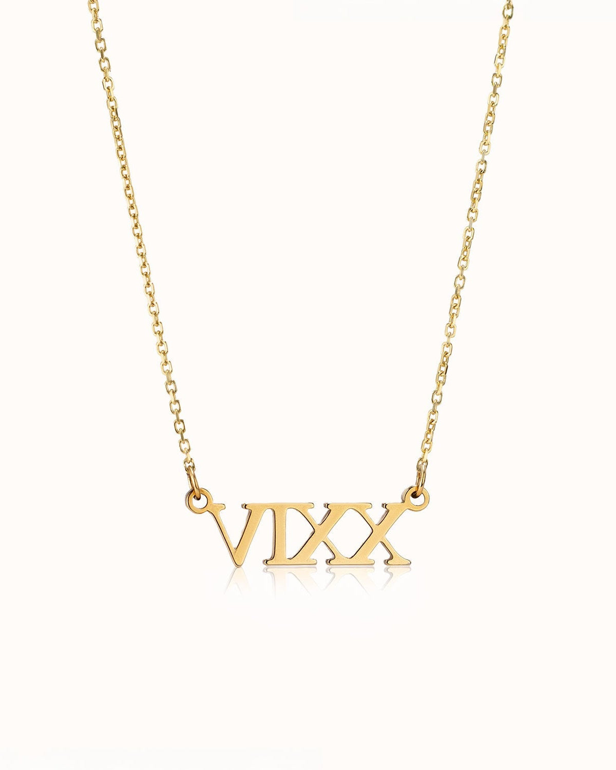 Necklace Roman Numeral Necklace by G&M Gigi & Maple Custom Roman Numeral Necklace in Gold or Silver – Personalised Date Necklace – Gigi & Maple