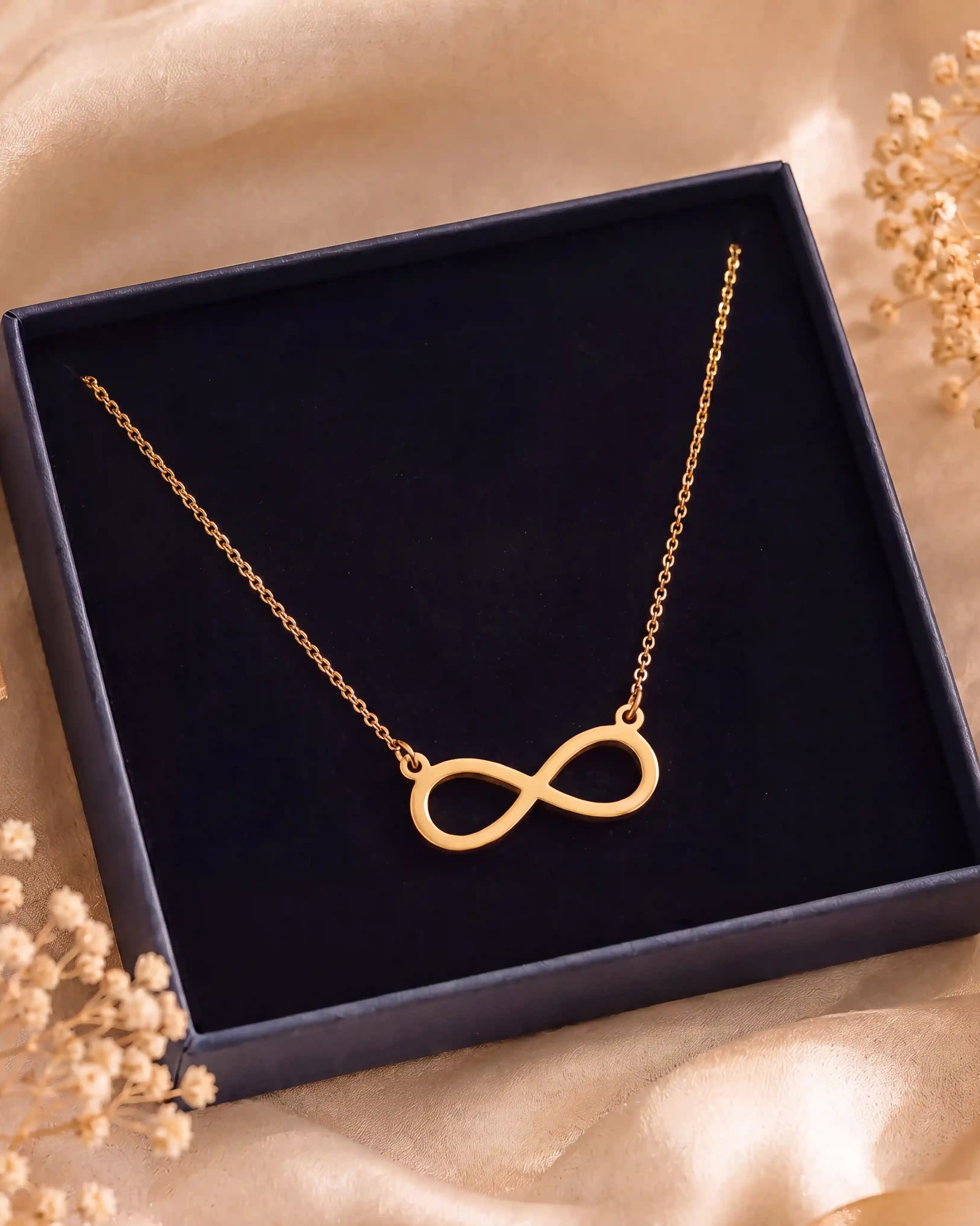 Infinity Necklace for Women in Gold, Silver & Vermeil