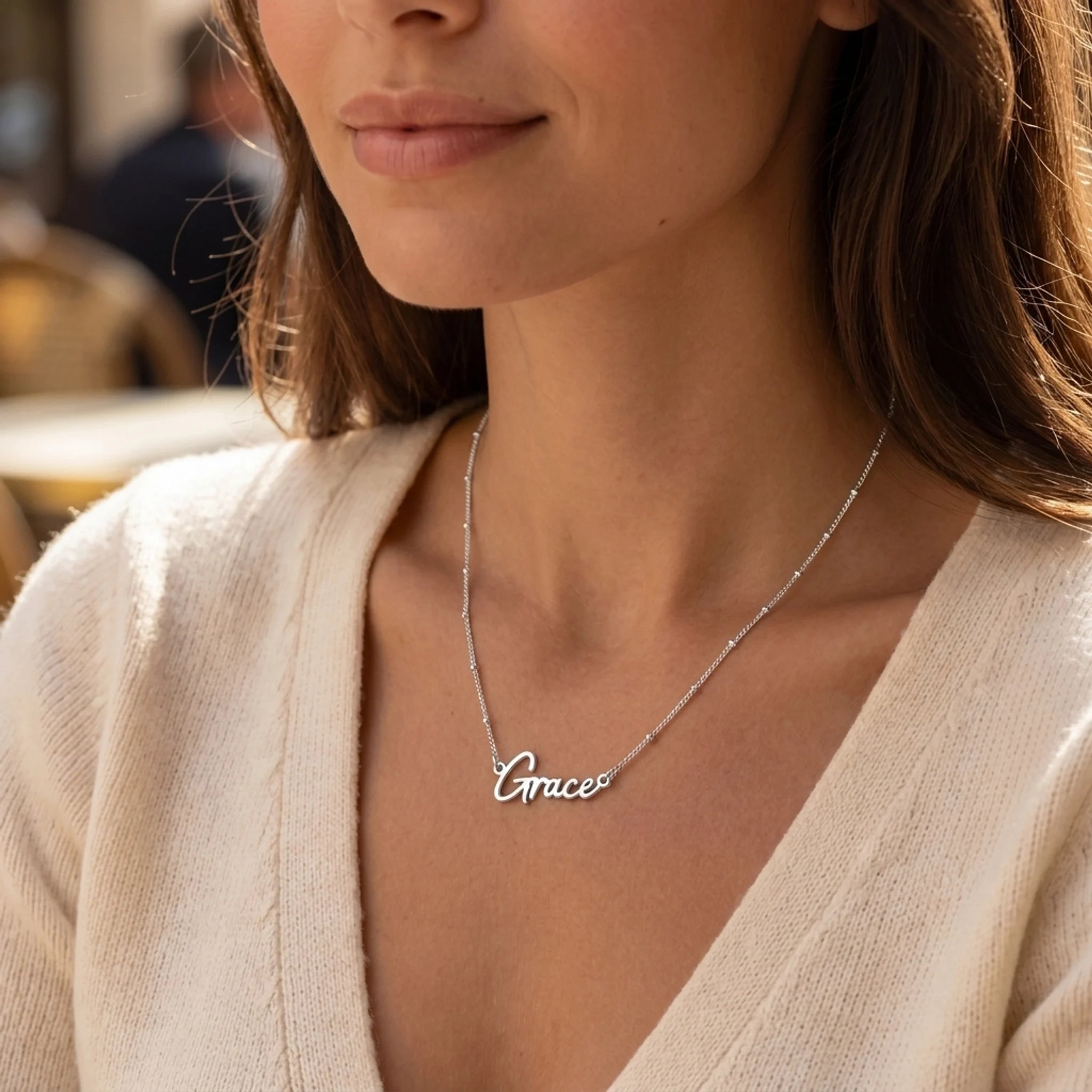 Grace Name Necklace | 18ct Gold, Silver & Vermeil | Ready to Ship