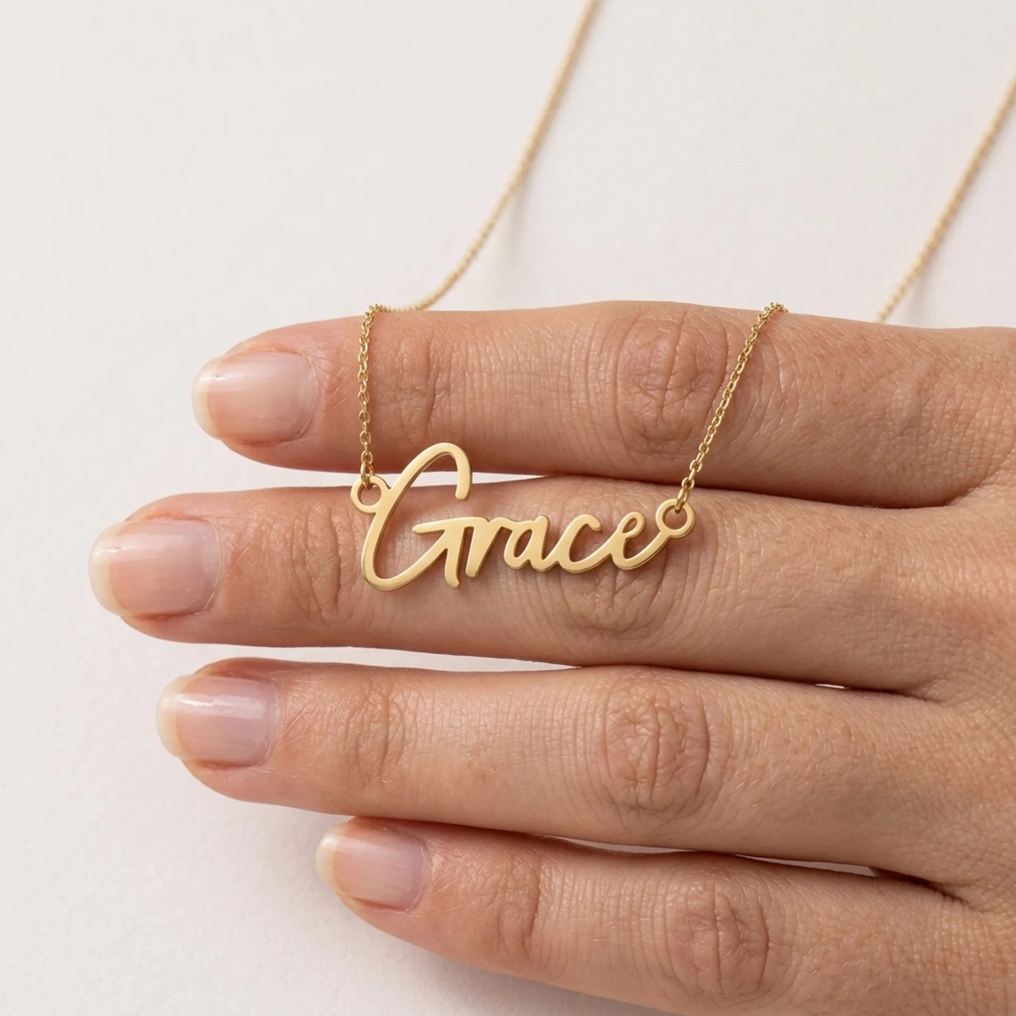 Grace Name Necklace | 18ct Gold, Silver & Vermeil | Ready to Ship