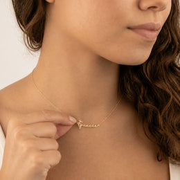 Gracie Name Necklace | 18ct Gold, Silver & Vermeil | Ready to Ship
