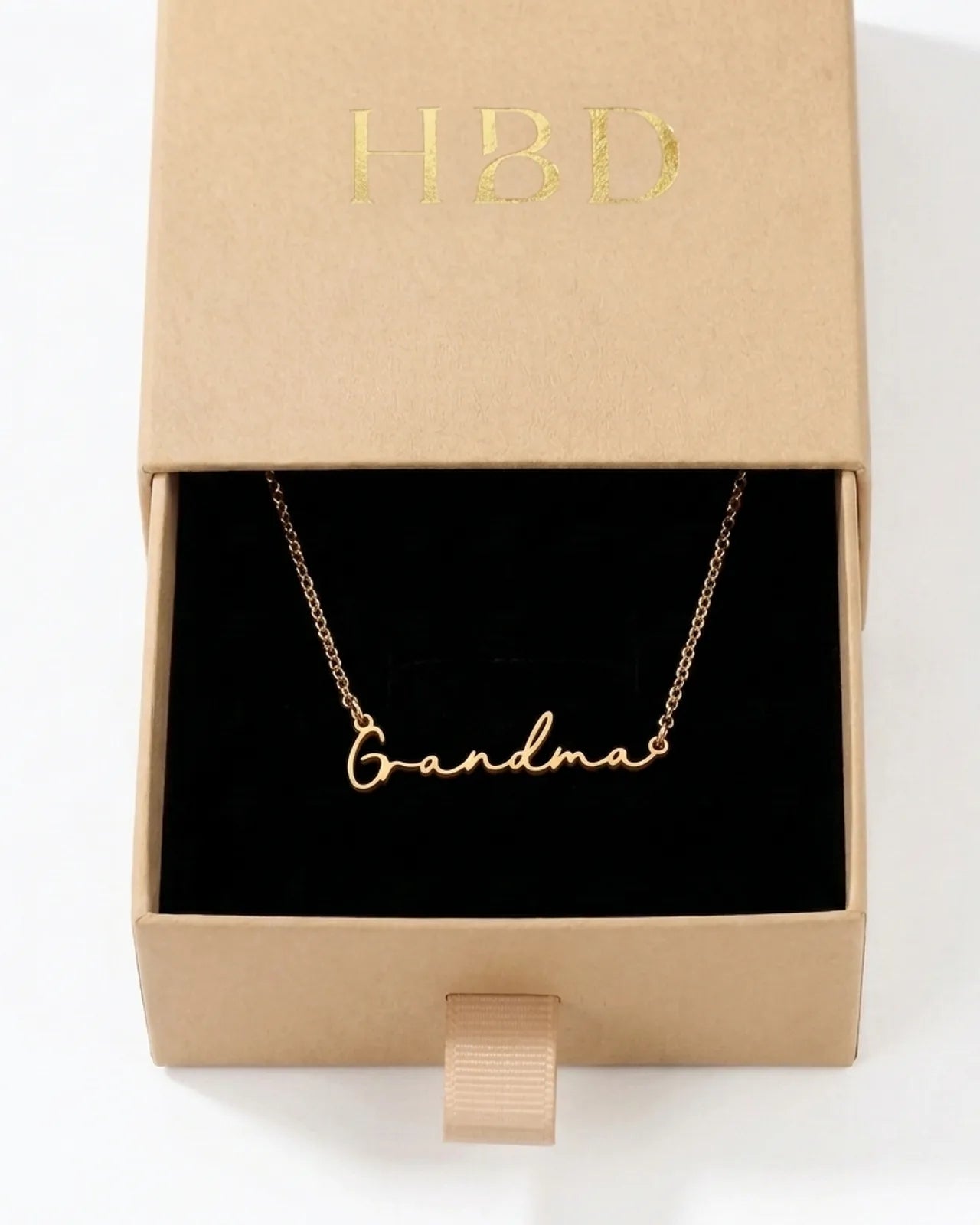 Grandma Necklace in 18ct Gold or Sterling Silver with 3 Chain Styles