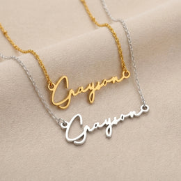 Grayson Name Necklace | 18ct Gold, Silver & Vermeil | Ready to Ship