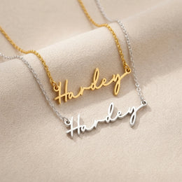 Harley Name Necklace | 18ct Gold, Silver & Vermeil | Ready to Ship
