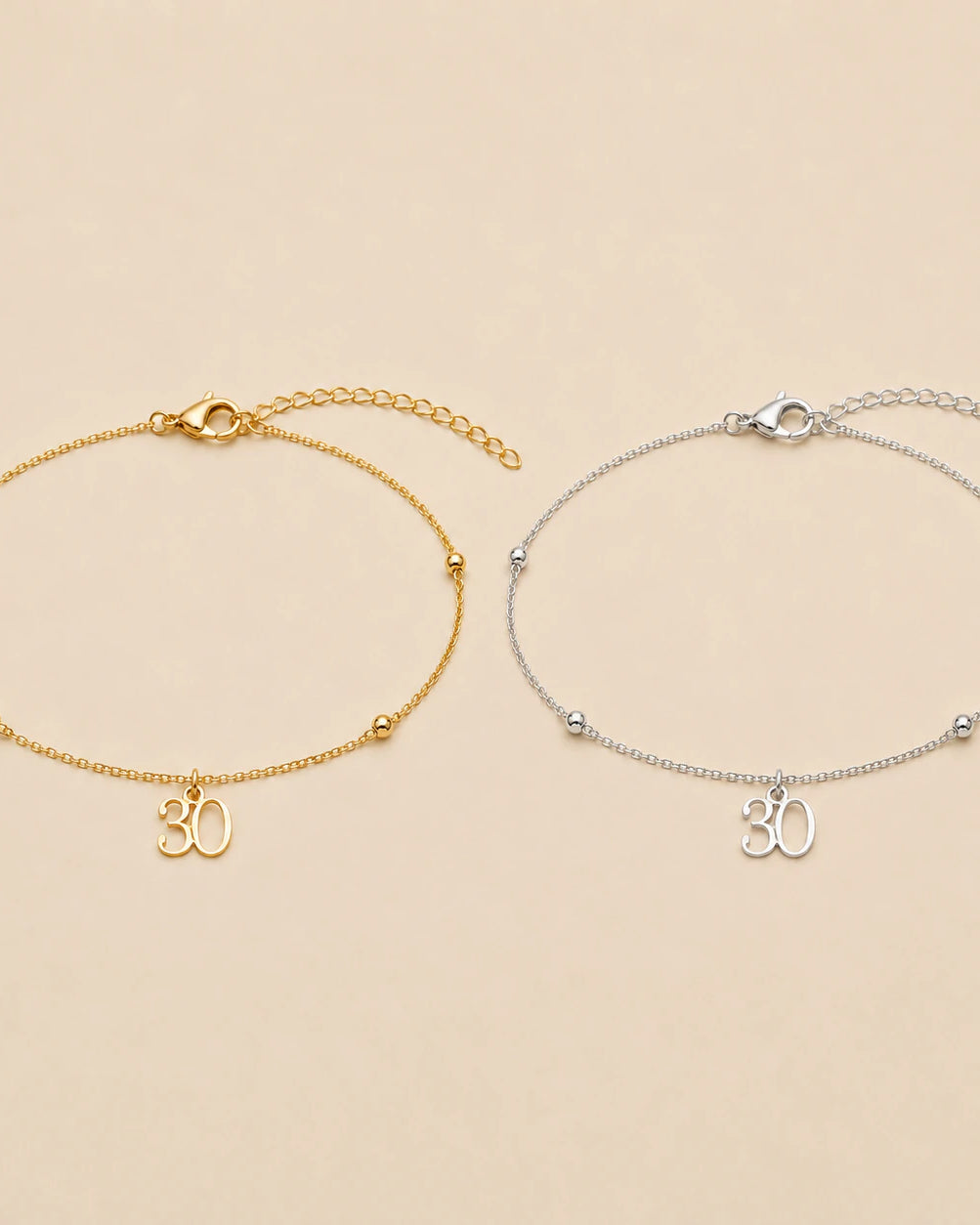 Personalised Age Bracelet | Milestone Birthday Gift | HBD