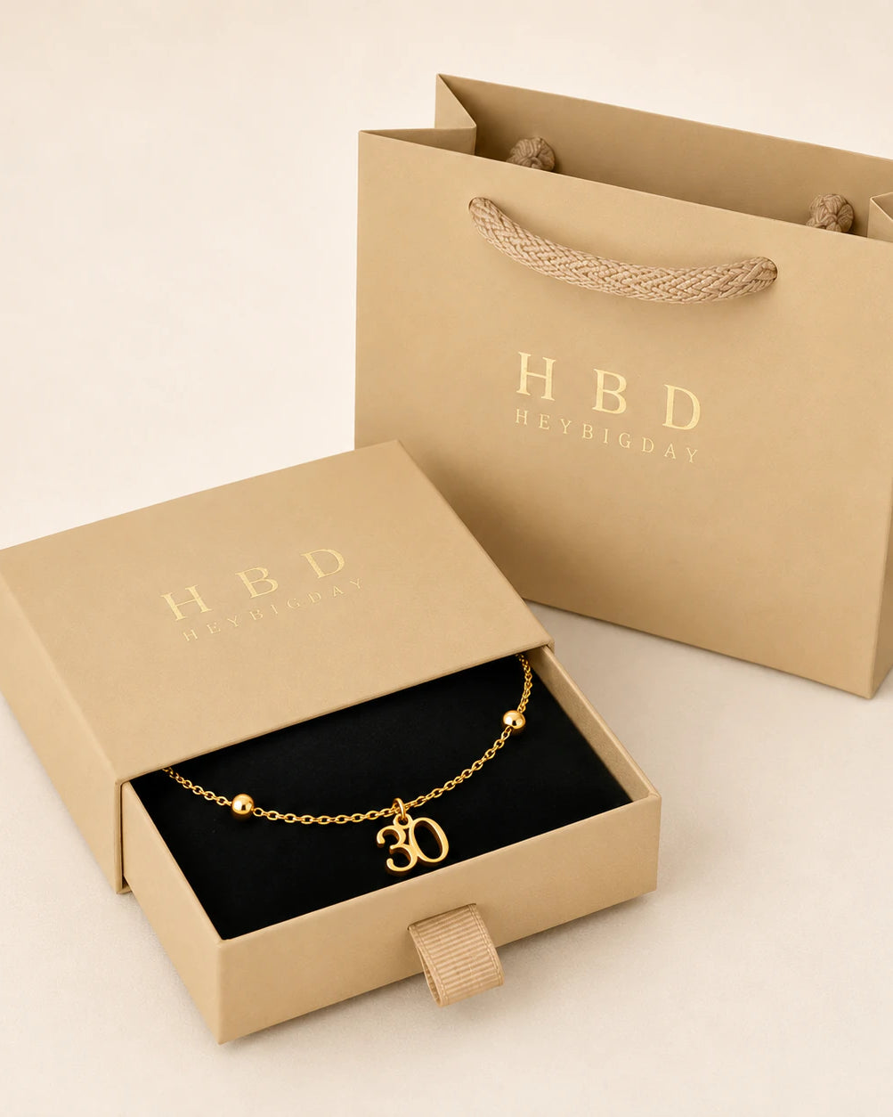 Personalised Age Bracelet | Milestone Birthday Gift | HBD