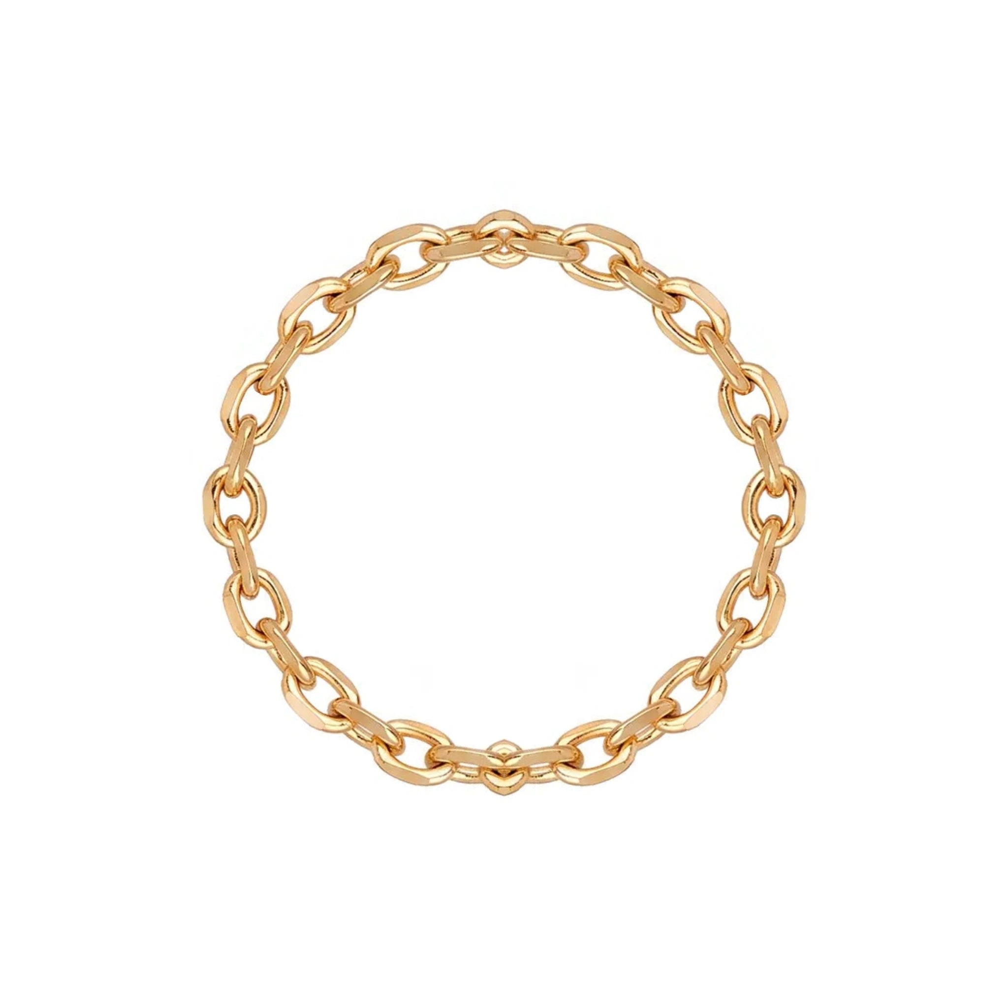 Anchor Chain Necklace in 18ct Gold or Sterling Silver – 14" to 20" Sizes