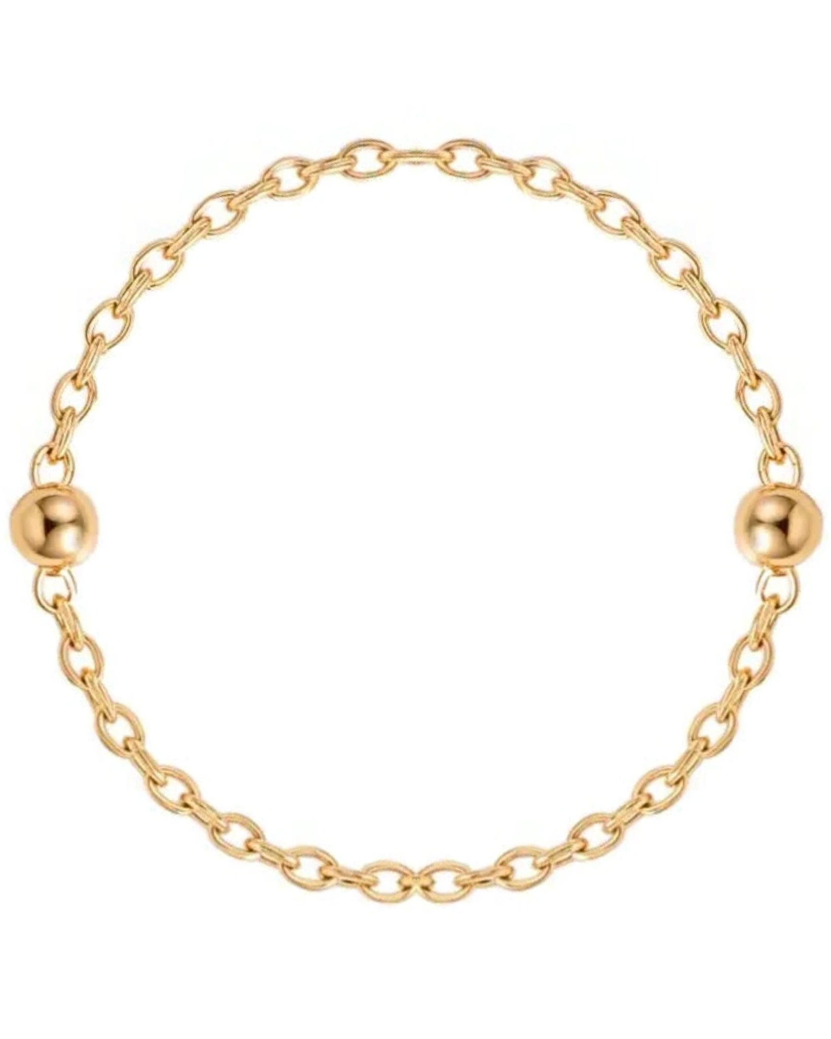 Satellite Ball Curb Chain in 18ct Gold or Sterling Silver – Fine Layering Chain 14" to 20"