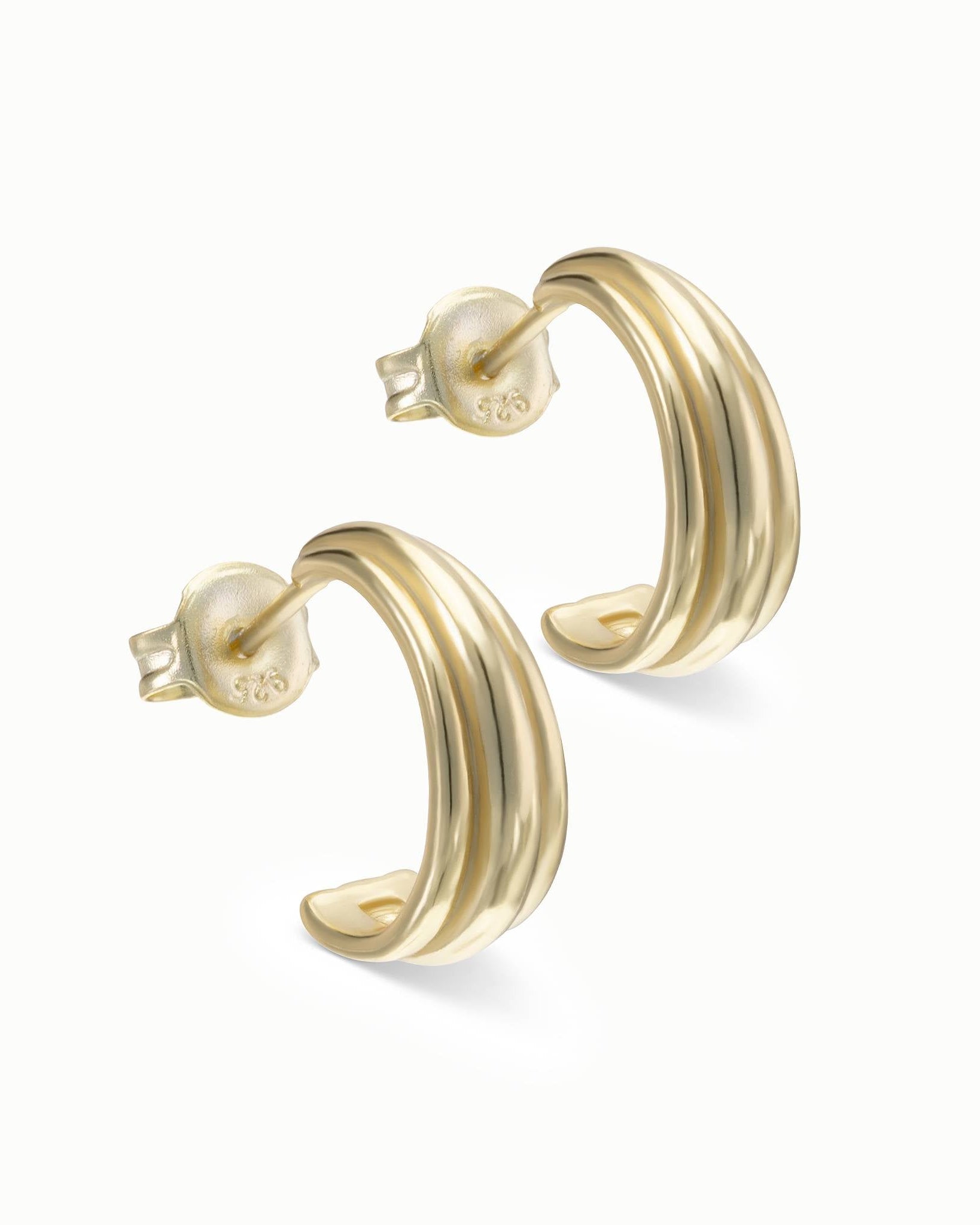 HeyBigDay Earrings Line Trio Hoop Stud Earrings