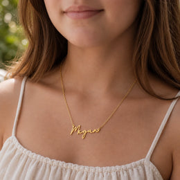 Personalised Kids Name Necklace | Gold or Silver | HBD