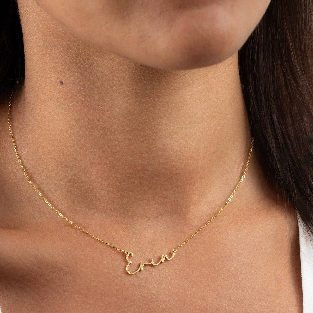 Erin Name Necklace | 18ct Gold, Silver & Vermeil | Ready to Ship