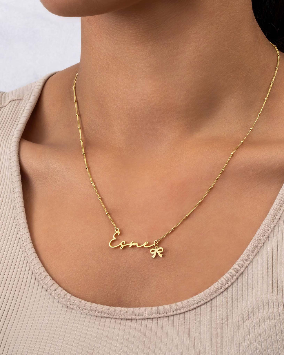Esme Name Necklace | 18ct Gold, Silver & Vermeil | Ready to Ship