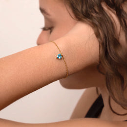 Heart Birthstone Bracelet