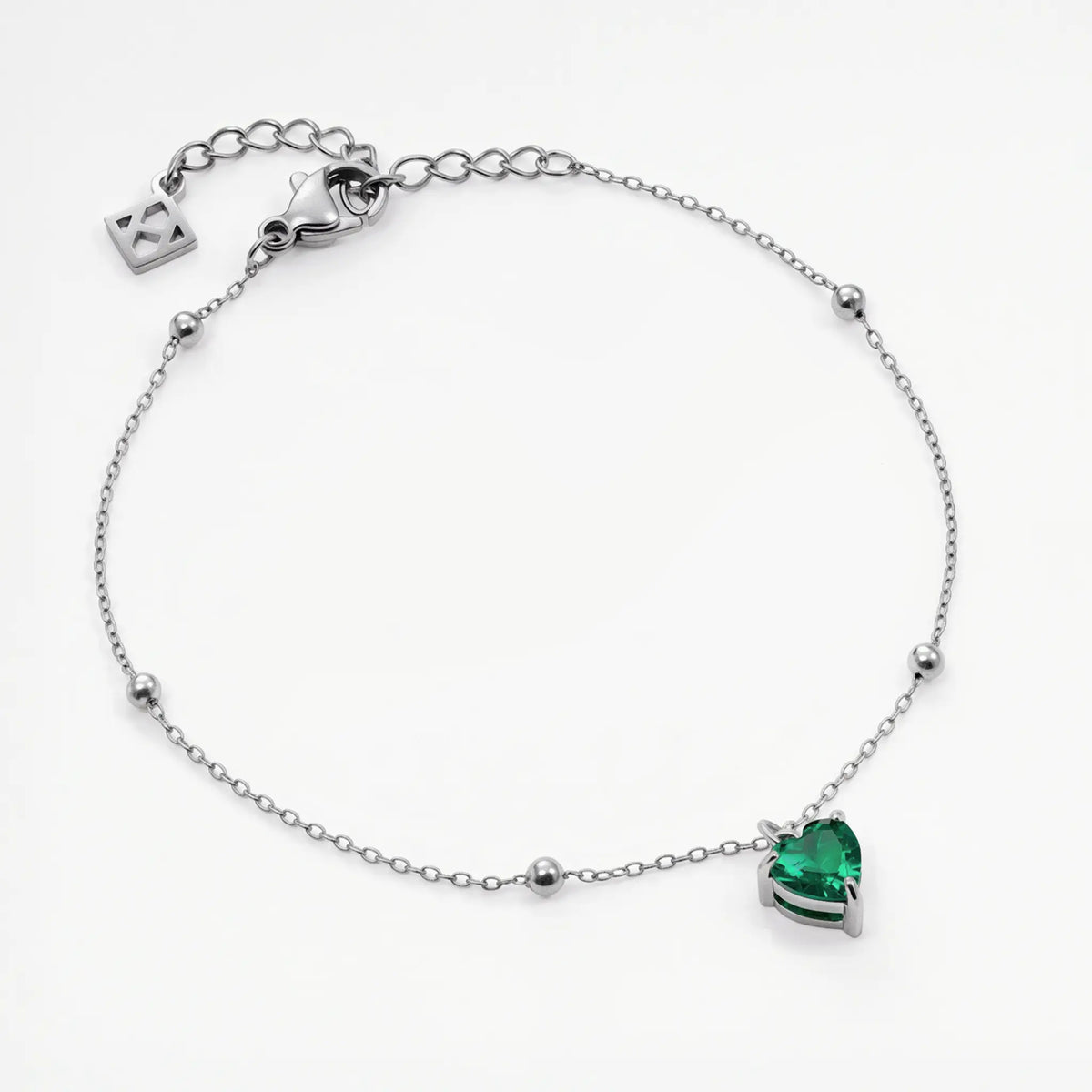 Heart Birthstone Bracelet
