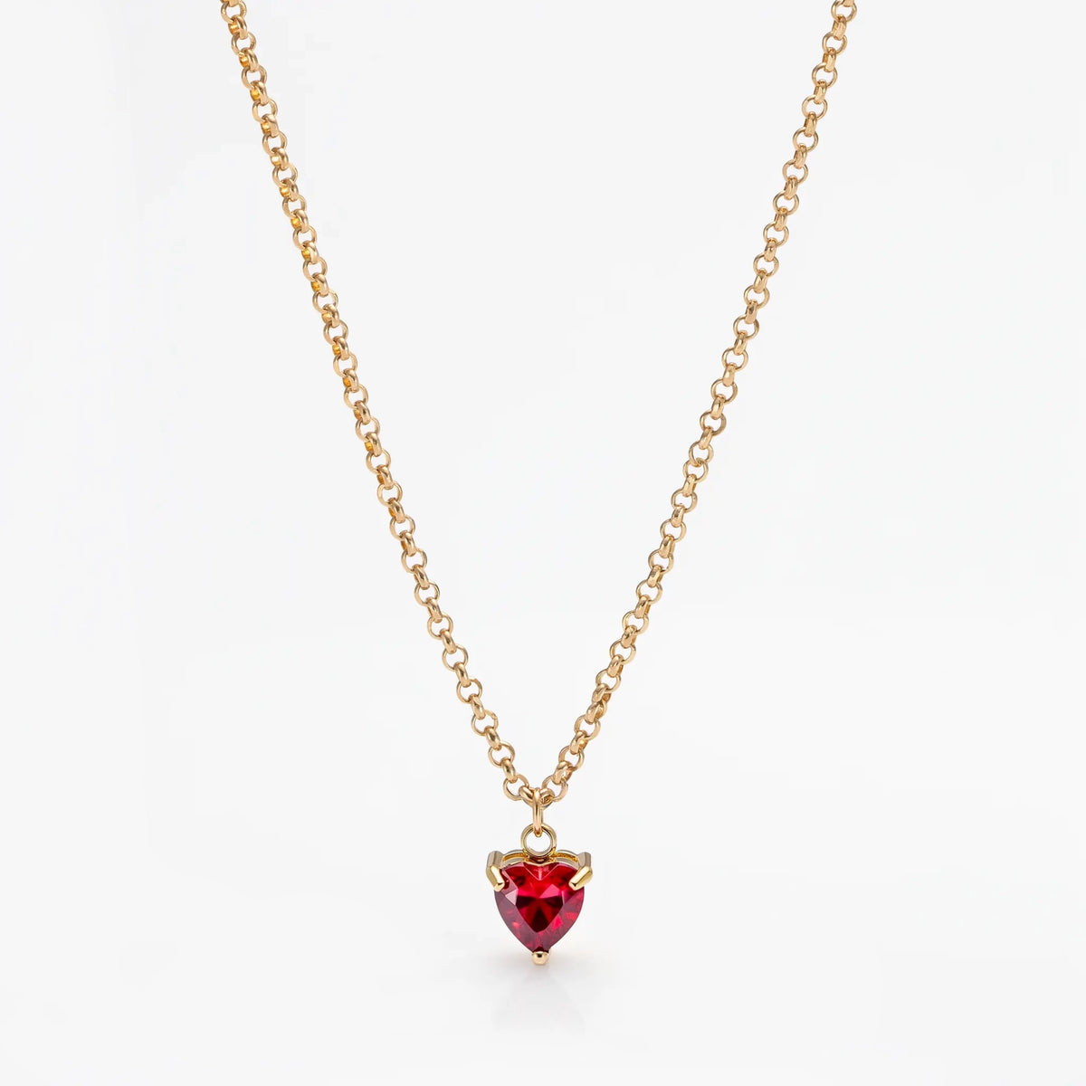 Heart Birthstone Necklace