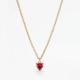 Heart Birthstone Necklace