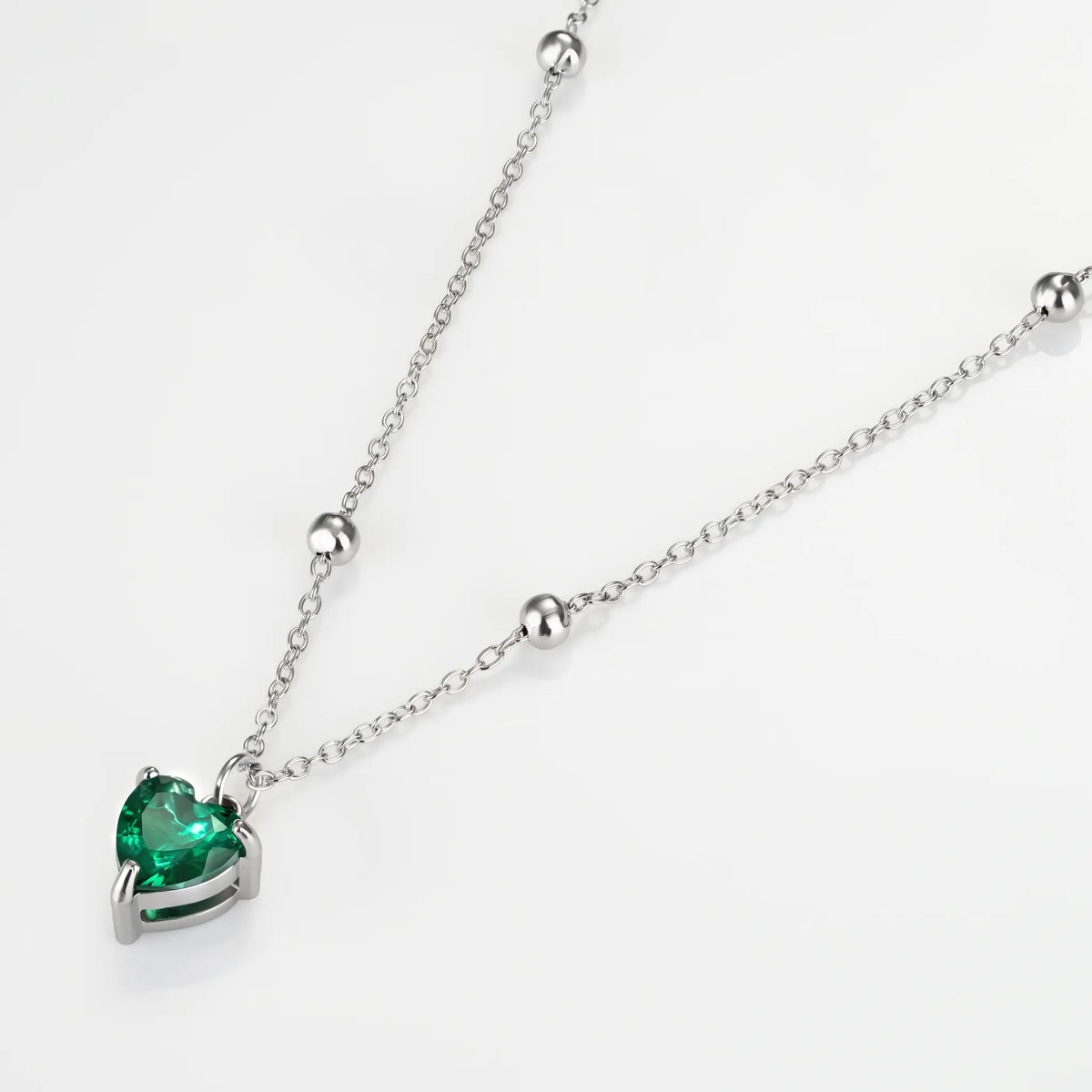 Heart Birthstone Necklace