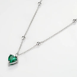 Heart Birthstone Necklace