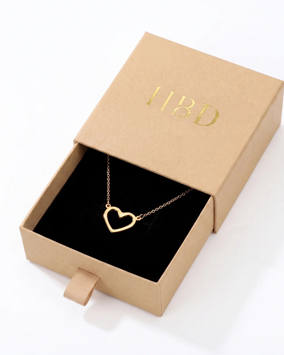 Heart Charm Necklace & Bracelet