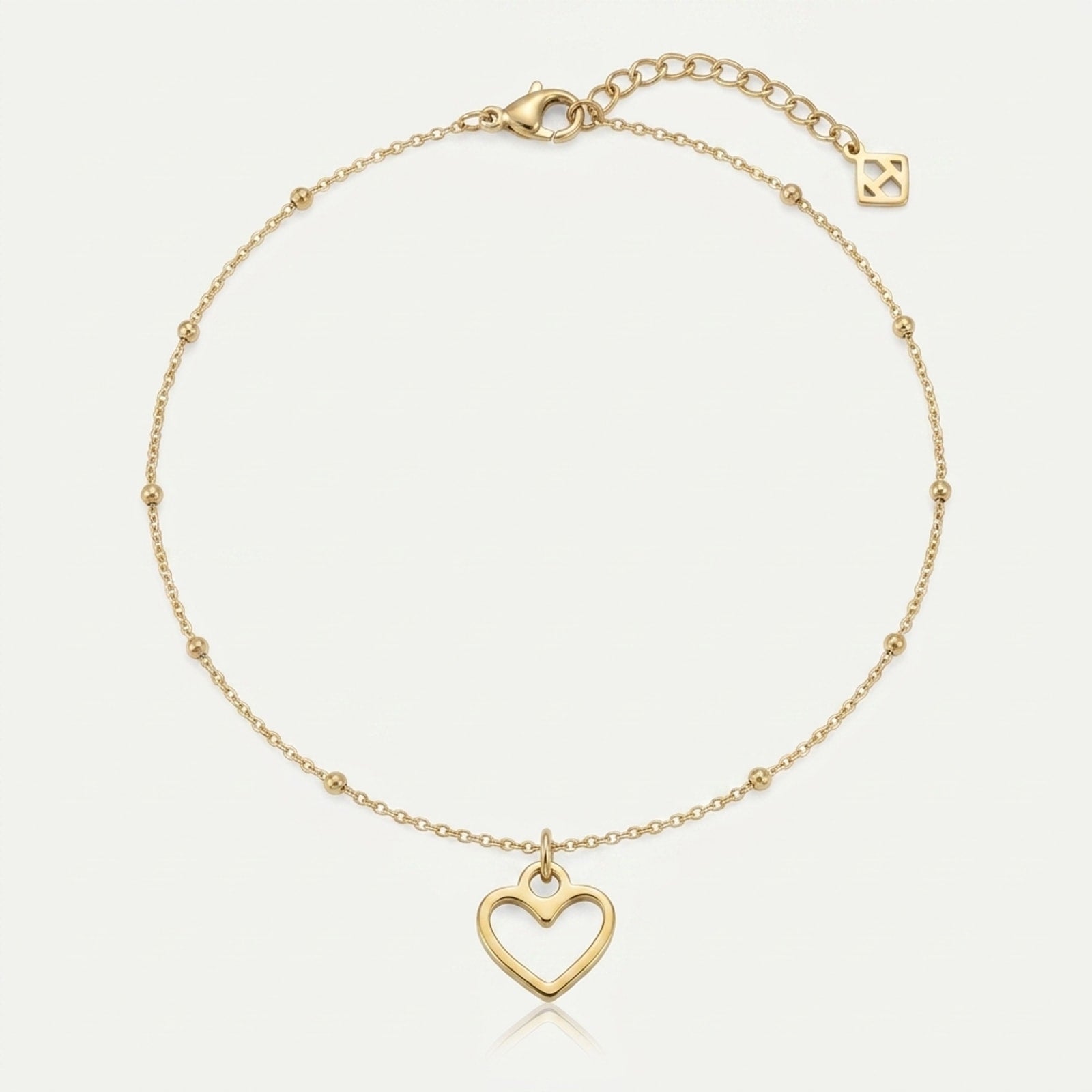 Heart Charm Necklace & Bracelet