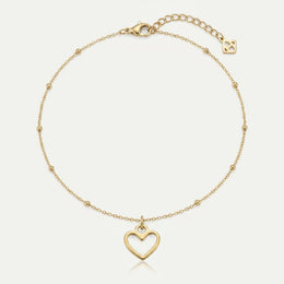 Heart Charm Necklace & Bracelet