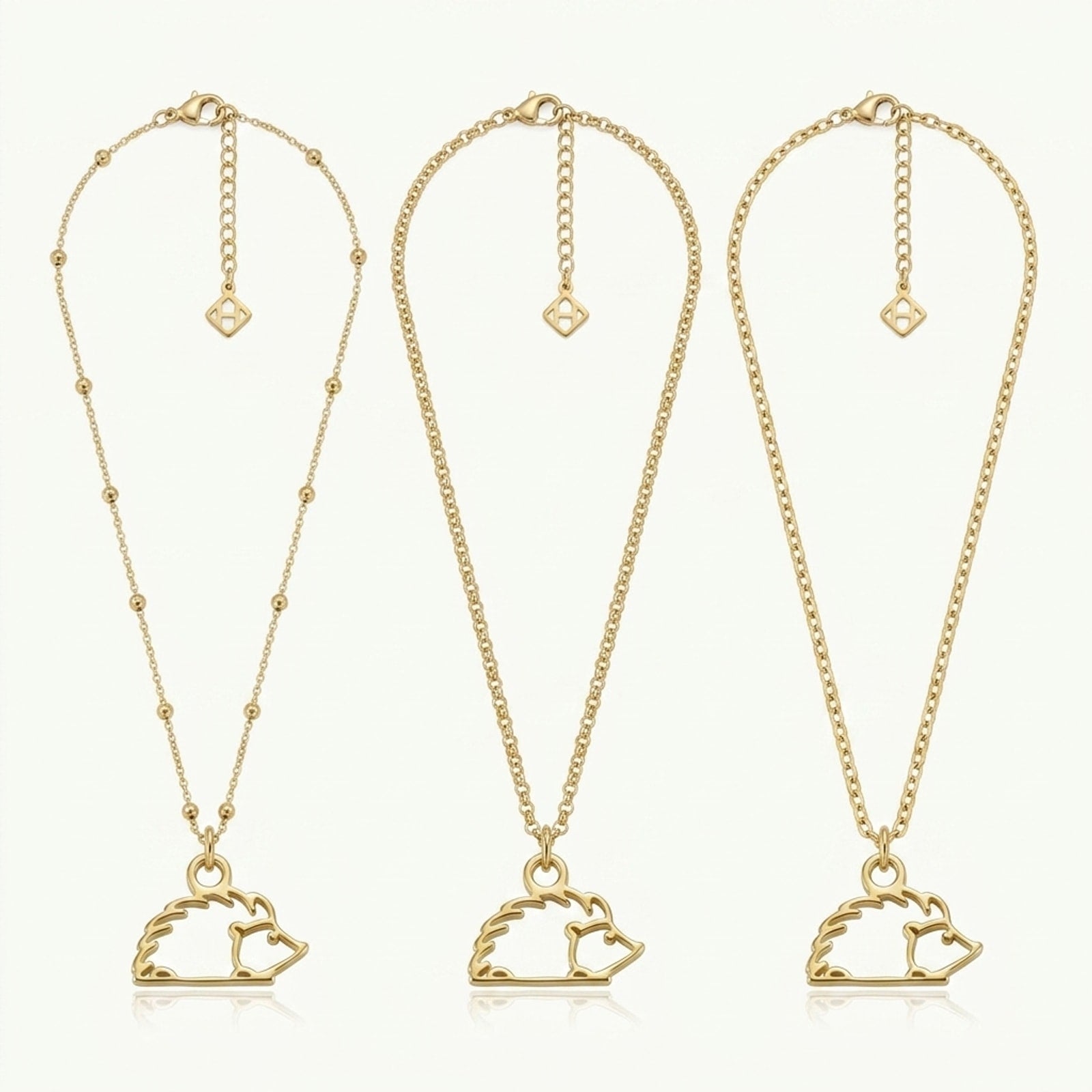 Hedgehog Charm Necklace & Bracelet