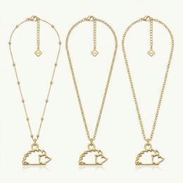 Hedgehog Charm Necklace & Bracelet