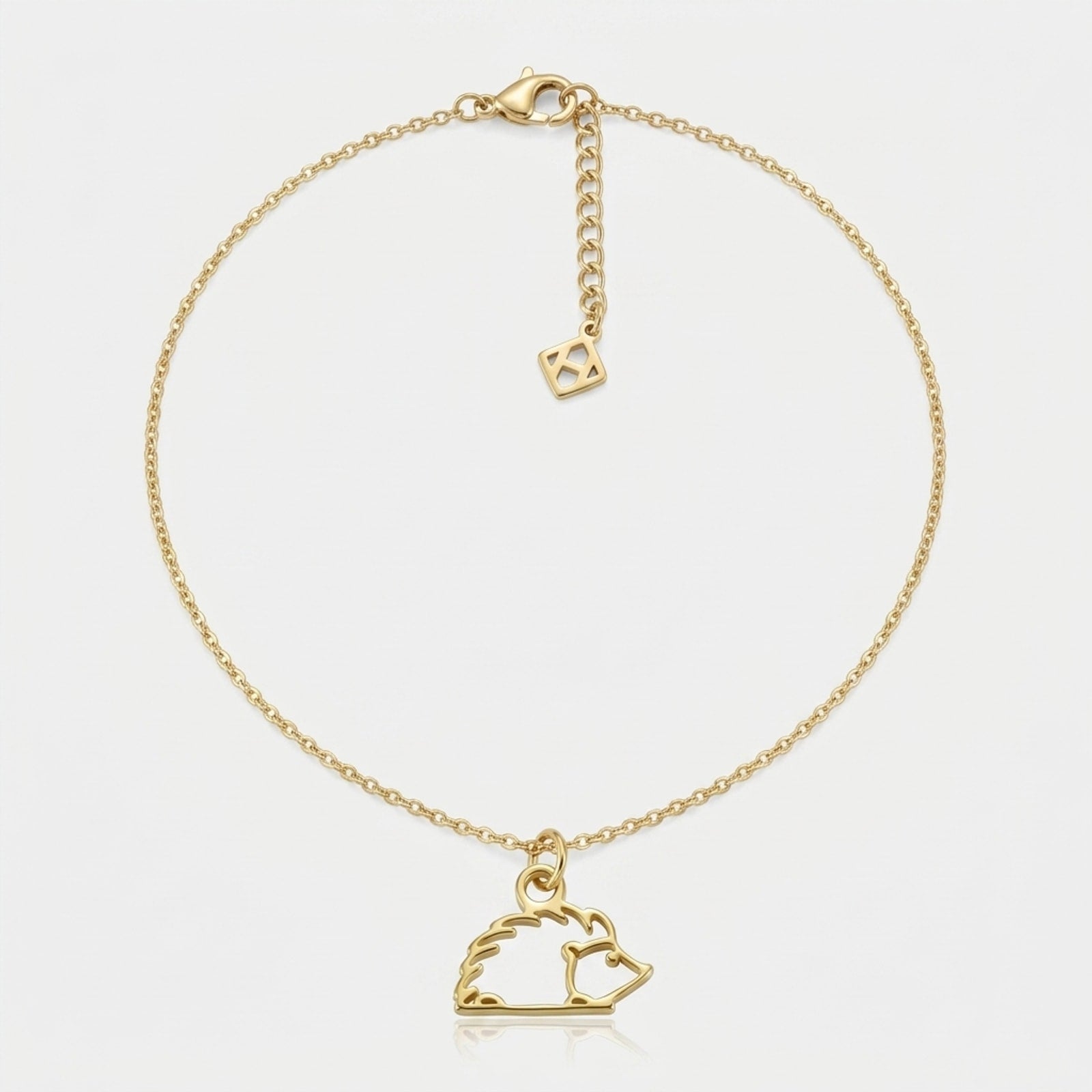 Halskette und Armband mit Igel-Anhänger