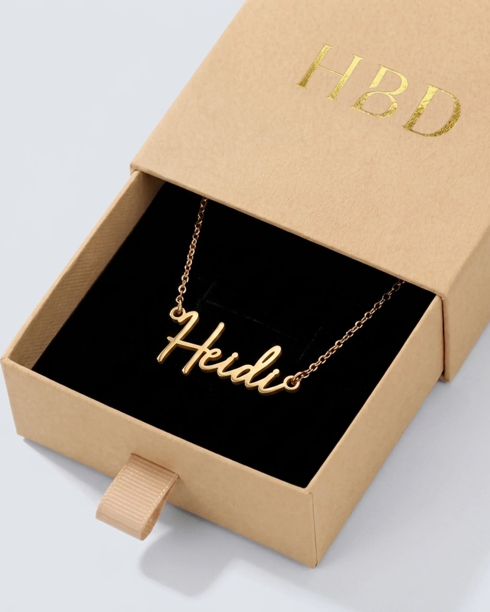 Heidi Name Necklace | 18ct Gold, Silver & Vermeil | Ready to Ship