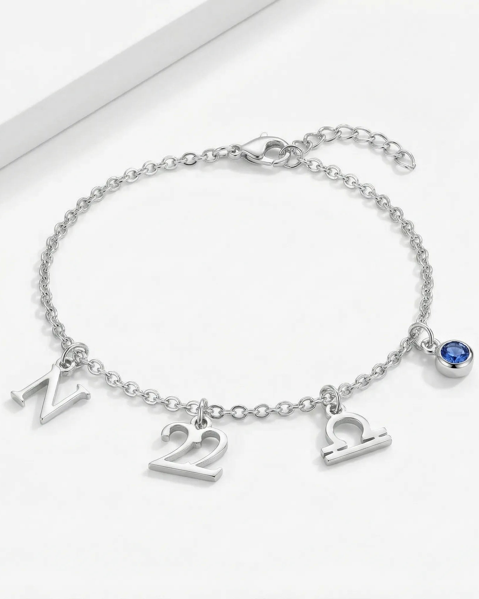 HeyBigDay Bracelet Story Bracelet with Initial, Year, Zodiac & Birthstone