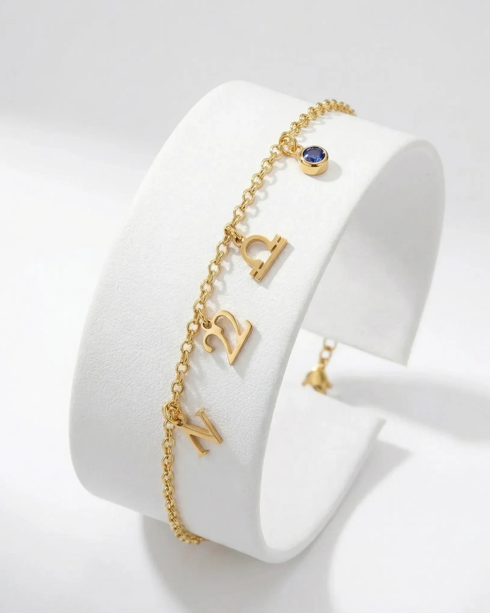 HeyBigDay Bracelet Story Bracelet with Initial, Year, Zodiac & Birthstone