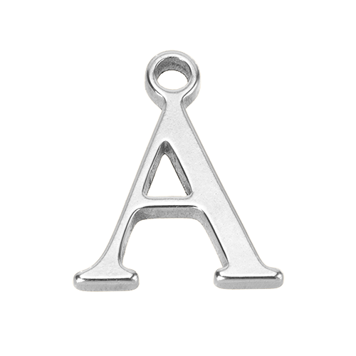 HeyBigDay Charm A Silver Letter Charm