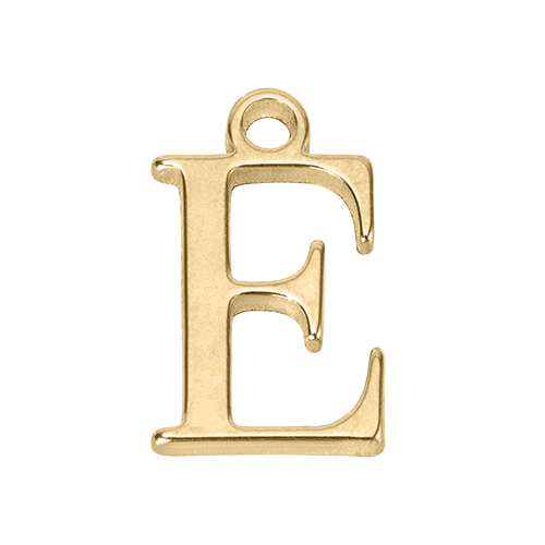 Charm E Gold Letter Charm HBD E Gold Letter Charm