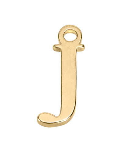 قلادة ذهبية على شكل حرف J