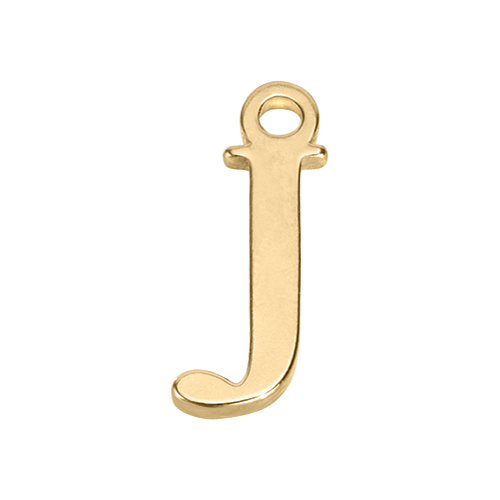 Charm J Gold Letter Charm HBD J Gold Letter Charm