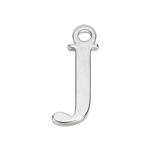 Charm J Silver Letter Charm HBD J Silver Letter Charm