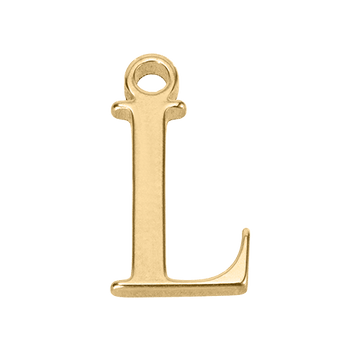 L Initial Charm - gold